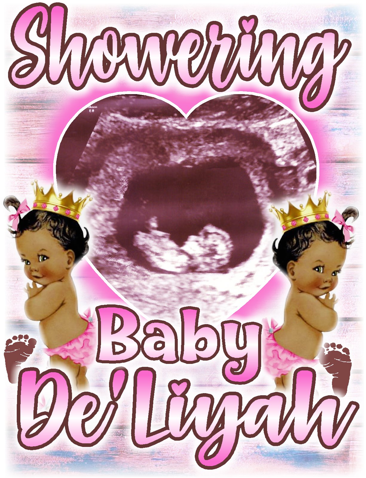Gender Reveal Showering Baby - Loving Memory Store