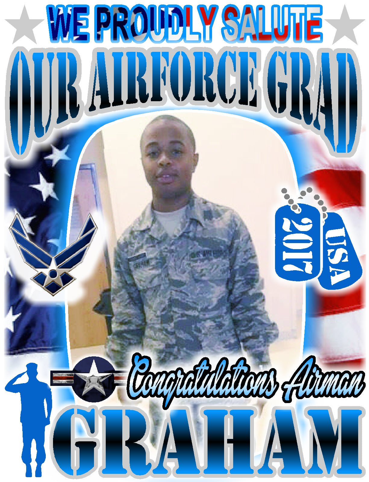 Our Airforce Grad - Loving Memory Store